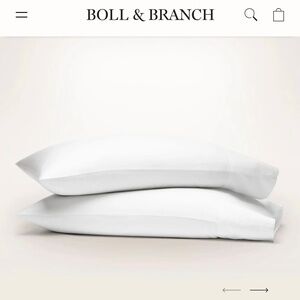 Bill and brach Signature Hemmed Pillowcase Set king
